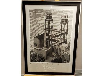 M. C. Escher Framed Print - Curious To Figure This One Out!!