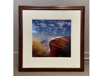Monument Valley Photograph In Burl Wood Frame Signed By Will Conner