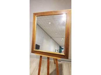 Large Vintage Custom Wood Framed Wall Mirror