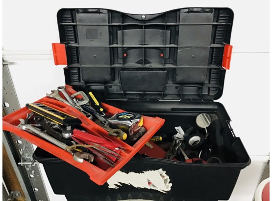 RUBBERMAID Tough Tools Toolbox FILLED WITH TOOLS!!