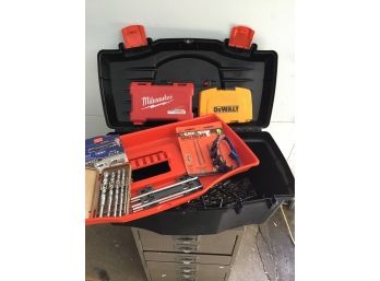 BLACK And DECKER Tool Box Filled With Drill Bits