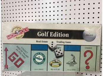 Vintage MONOPOLY Golf Edition New In Box
