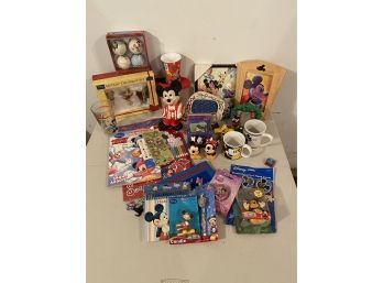 Assortment Of Disney Related Items