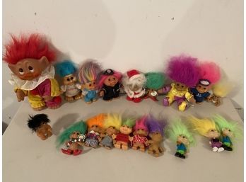 Collection Of Troll Dolls