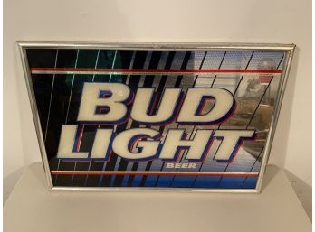 Vintage Bud Light Mirror Sign