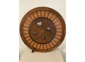Vintage 40' Wood Carnival Spinning Game Wheel