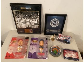 Assortment Of Baseball Items