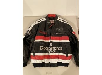 Dale Earnhardt NASCAR Goodwrench Embroidered XL Leather Jacket
