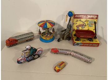 Assortment Of Tin Metal Toys