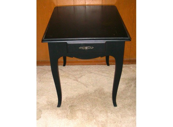Ethan Allen Side Table With Drawer, Cabriole Legs