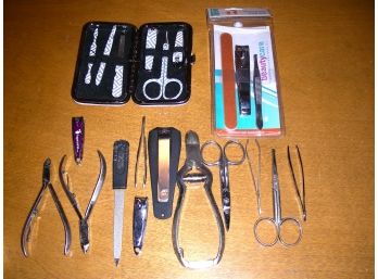 Manicure Items And Tweezers