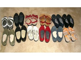 Twelve Pairs SAS Shoes And Sandals, Sizes 8 And 8.5
