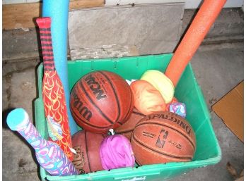 Basketballs And Water Sports Toys