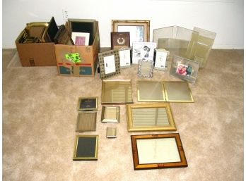 Two Boxes Of Picture Frames, Some New