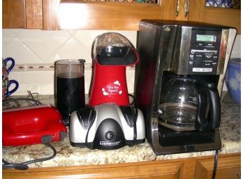 Lot Of 6 Small Kitchen Appliances: Hamilton Beech Carving Knife, Mr Coffee 12 Cup, See Description For More