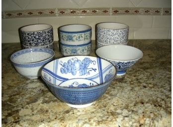 Blue And White Bowls