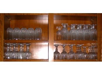 Longchamp Cristal D'arques Glassware - 64 Pieces