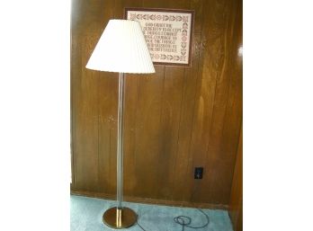 Floor Lamp And Framed Serenity Prayer
