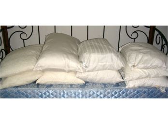 Nine Bed Pillows: 2 King And 7 Full-queen