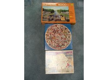Lot Of 3 Jig Saw Puzzles