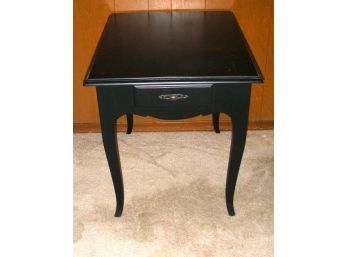 Ethan Allen Side Table With Drawer, Cabriole Legs