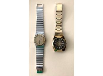 Two Men's Wrist Watches: Concord Mariner SG Quartz And Seiko Automatic