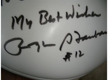 Roger Staubach Autographed Football With Box