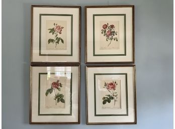 Four Limited Edition 1920s French Floral Lithographs