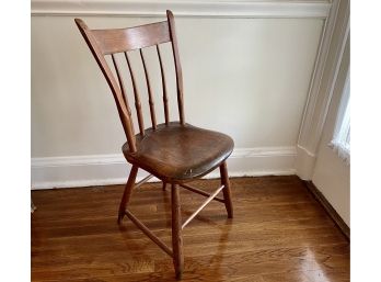 Antique Wood Ladies Chair With Nice Patina