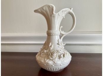 Exceptional Vintage Belleek Porcelain Floral Vase