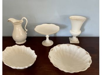 Collection Of Five Vintage Lenox Porcelain Serving Pieces