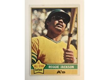HOF Reggie Jackson '76 Topps AL All Star Card #500