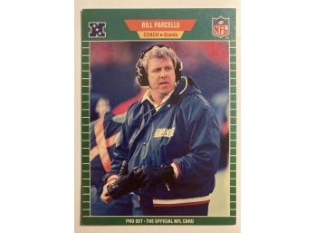 Bill Parcells '89 NFL ProSet Coach's Card