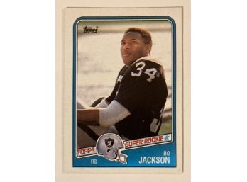 Bo Jackson RC - '88 Topps 'Topps Super Rookie' Football Card