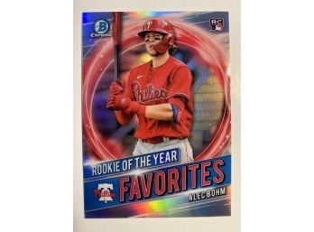 Alec Bohm RC - '21 Topps Bowman Chrome 'Rookie Of The Year Favorites'