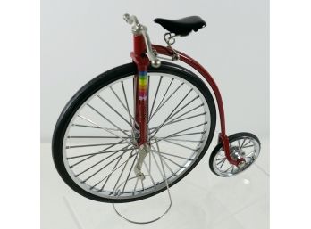 High Wheeler Model Bicycle (Large Front Wheel) With Stand And Wheels/pedals Work