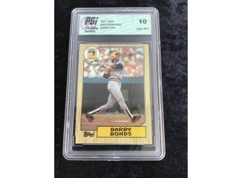Graded Barry Bonds Baseball Card