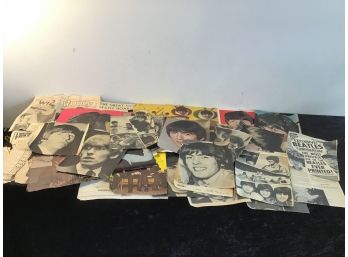 Mixed Beatles Lot Posters , Clippings Etc.
