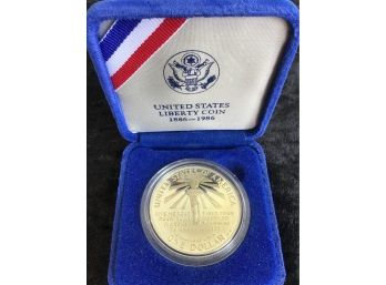 United States Liberty Coin In Blue Box