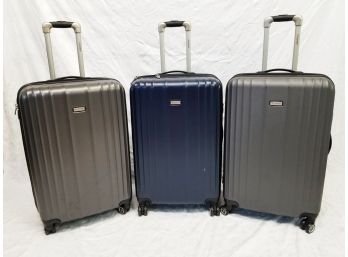 Three Ricardo Beverly Hills Hard Shell Suitcases