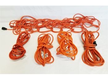 Five Heavy Duty Extension Cords
