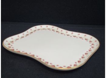 RETAKE PICS!!!!!   Beautiful Royal Doulton Fine China Oblong Hand Painted Serving Dessert Tray Platter