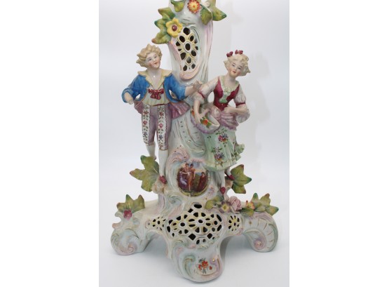 Vintage Unique Meissen Style Porcelain Figurine