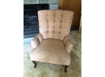 Vintage Claw Foot Tufted Back Chair