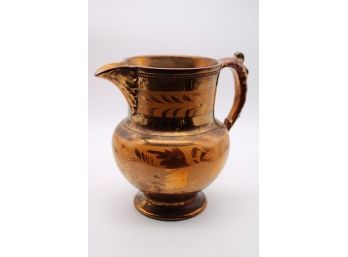 Antique 'Bronze' Porcelain Pitcher