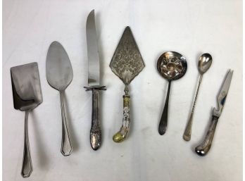 Vintage Silverplate / Stainless / IS, Serve Ware 7 Pieces