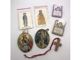 Mixed Lot Vintage Greek Orthodox Icons, 7 Pieces