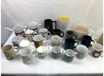 Collection Of Novelty Mugs, 22 Pieces