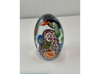 Murano Egg Shaped Glass Sculpture