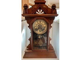 Vintage Mantel Clock Includes Key